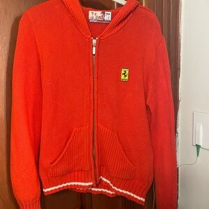 FERRARI X FILA KNIT HOODIE